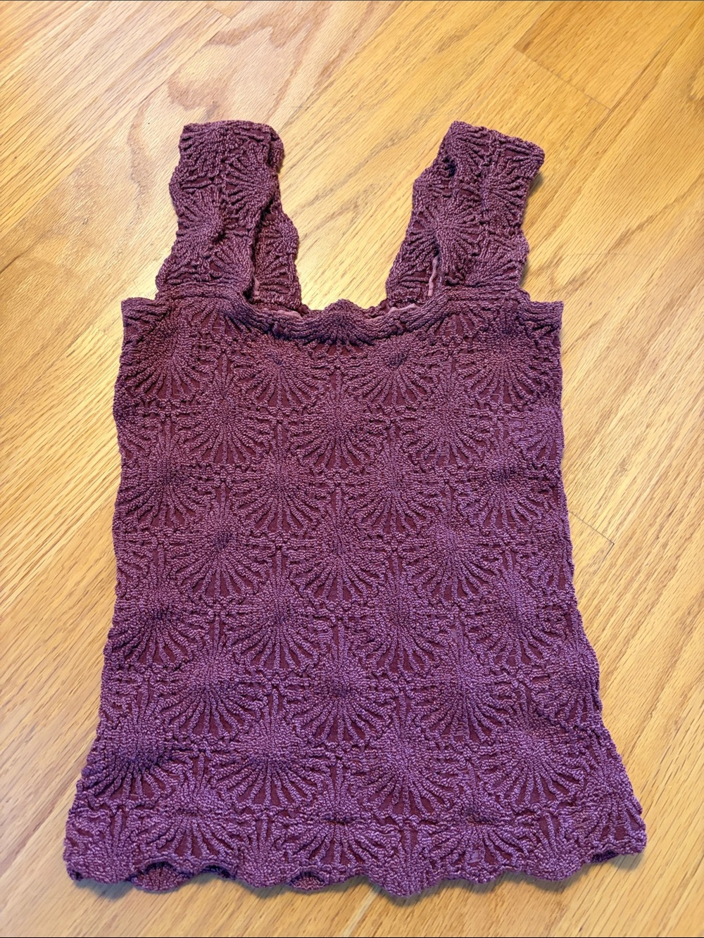 Free People Intimately love letter camo size M/L burgundy